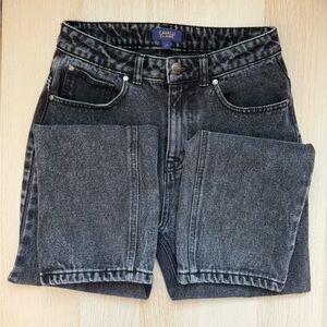 Cavalli Class Washed Black Straight-Leg Jeans